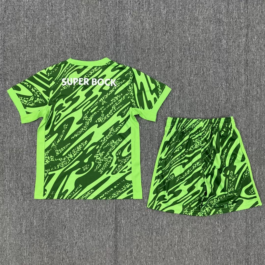 Conjunto infantil guarda redes verde 2025/26