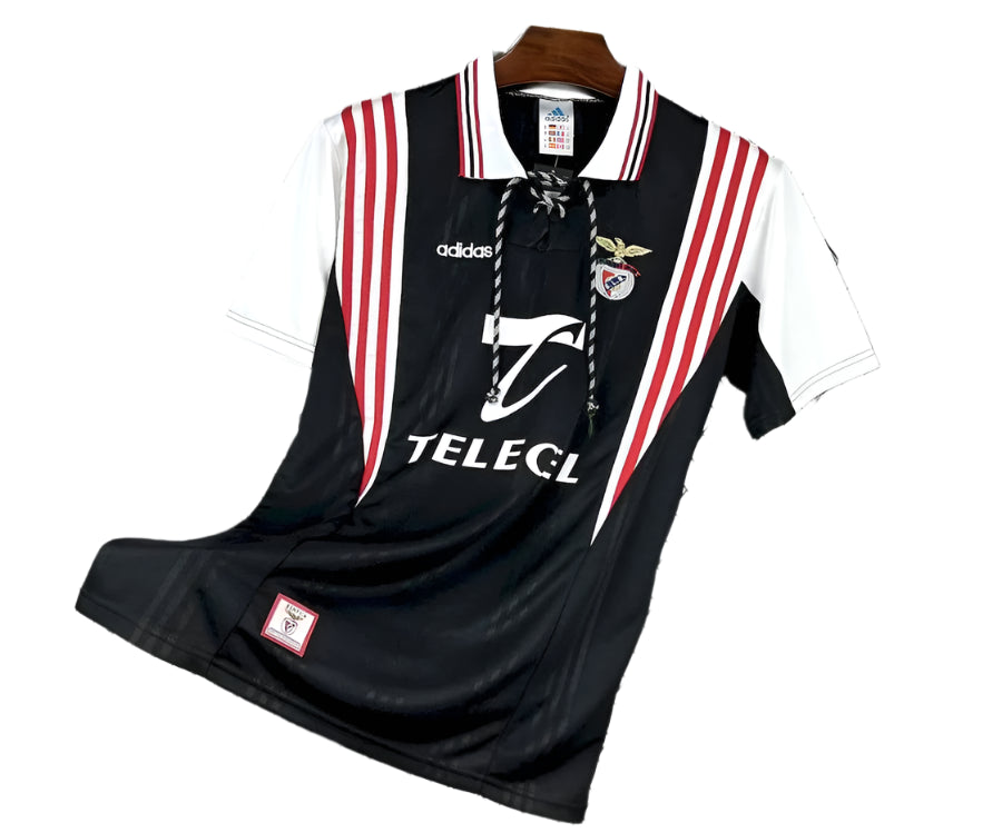 Camisola retro preta alternativa 1997/98