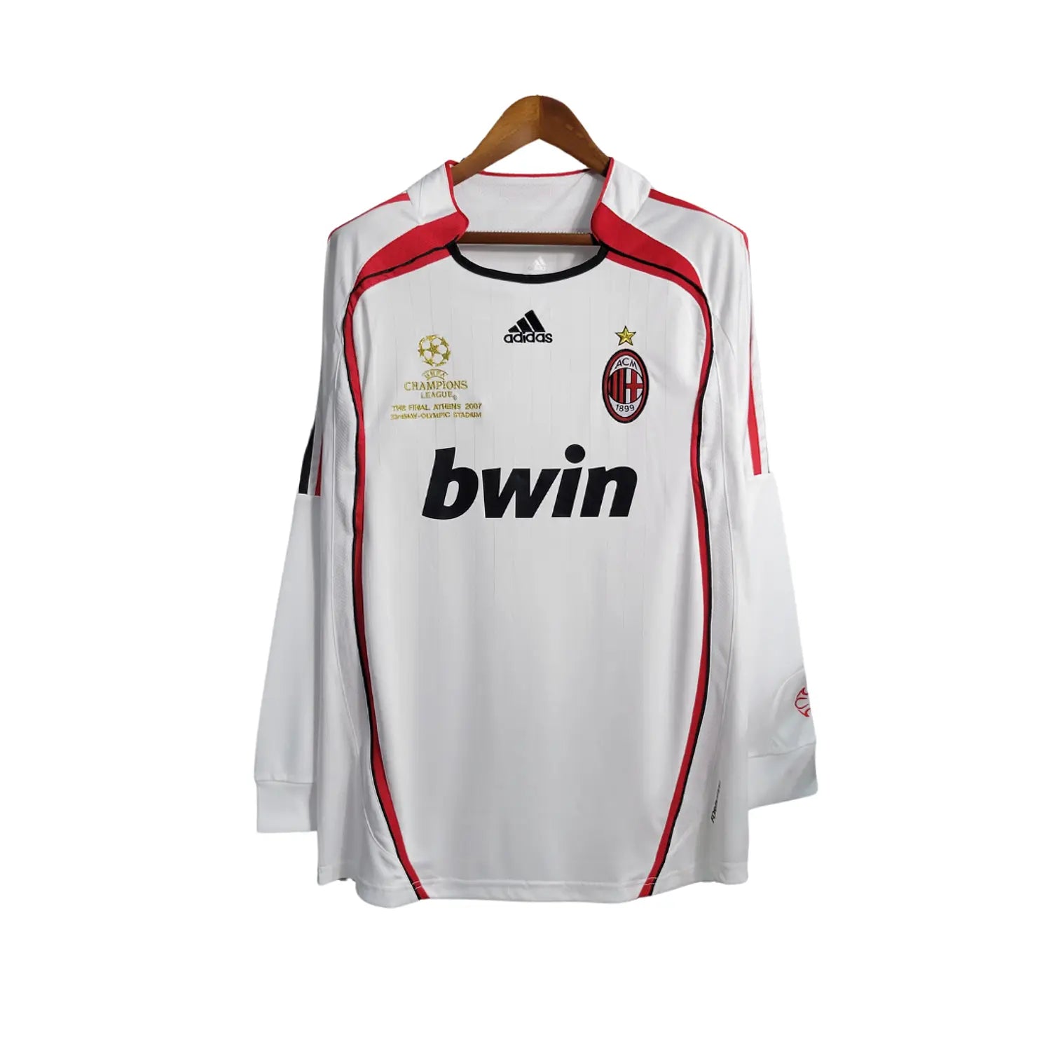 Camisola Milan Final UCL 06/07 Retro - Manga Comprida