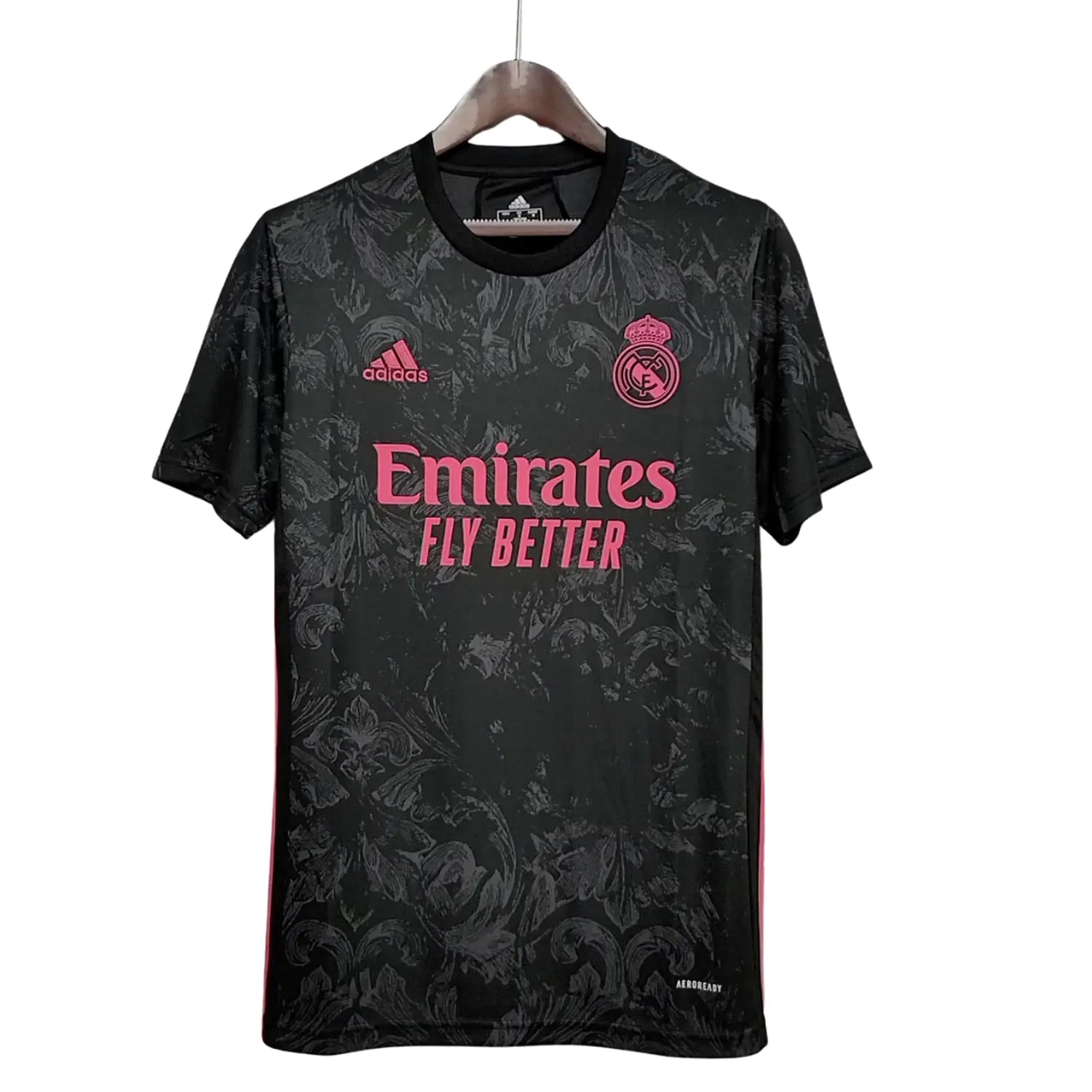 Camisola Alternativo Preto Real Madrid 20/21 Retro
