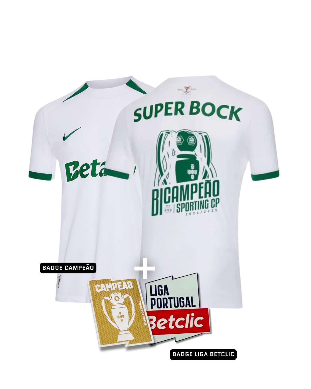 Camisola Bicampeão Alternativo 2024-2025 + BADGE CAMPEÃO E LIGA