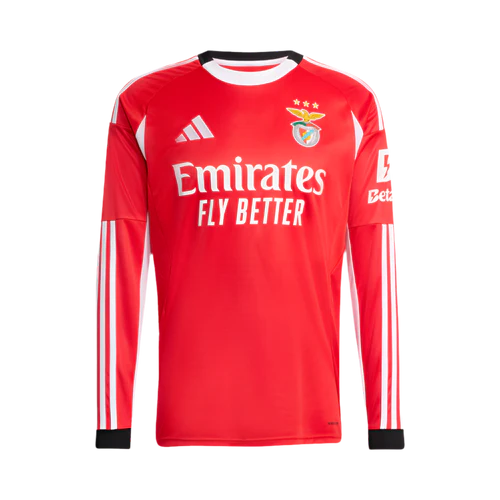 Camisola principal vermelha 2025/26 Manga comprida