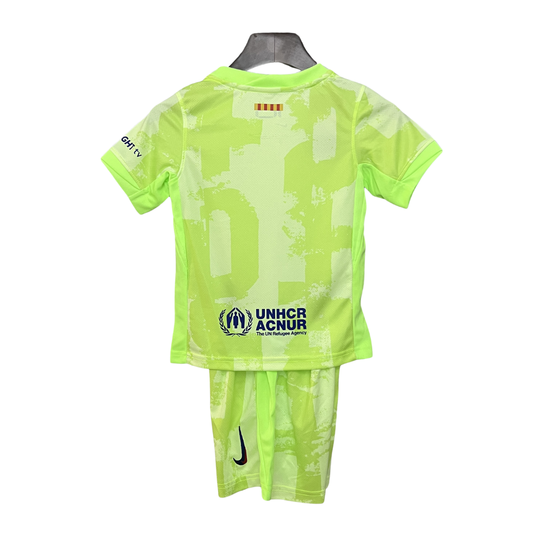 Conjunto Criança Barcelona Terceiro 24/25
