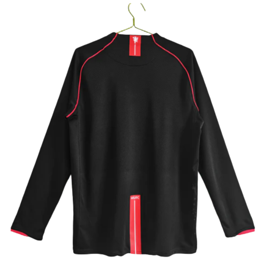 Camisola Man Utd 07/08 Retro - Manga Comprida Preta