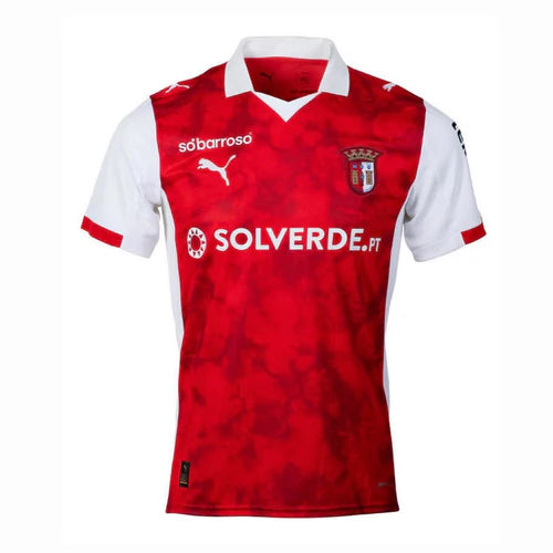 Camisola Braga Vermelha home 2025/26