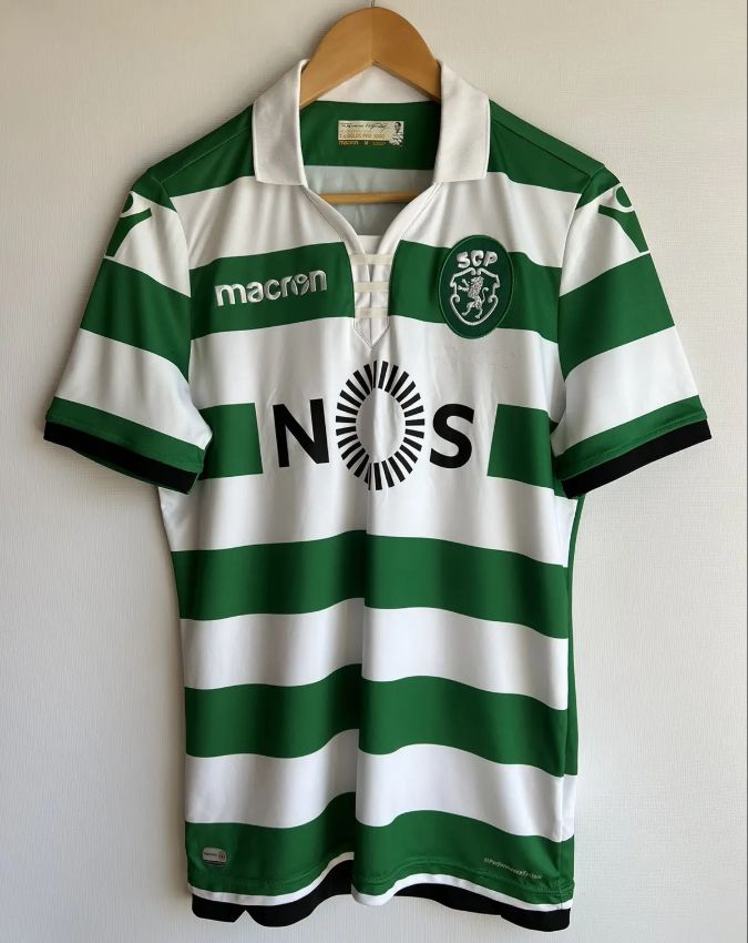 Camisola retro principal 2018/19 verde e branca