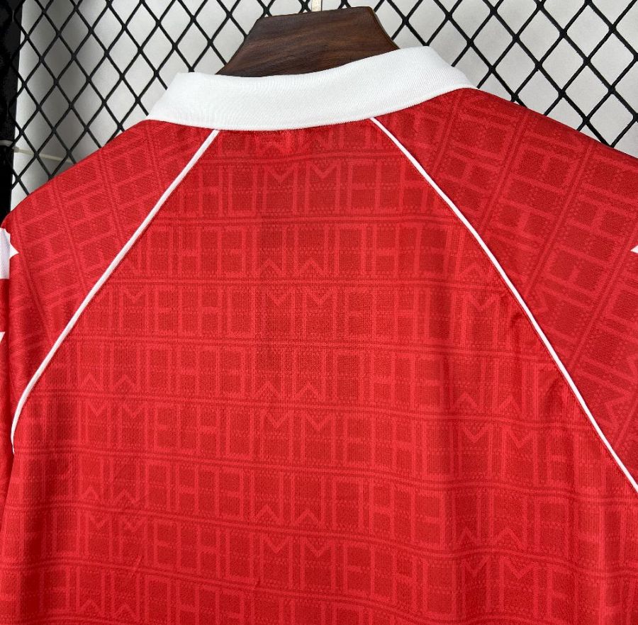 Camisola retro vermelho principal 1990/91