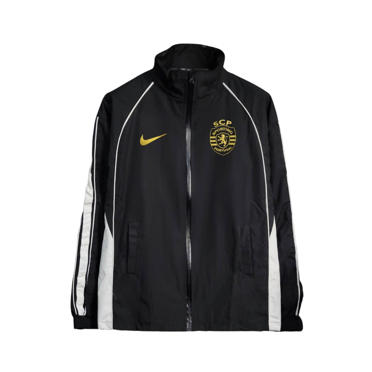 Casaco Corta-vento preto 2025/26 fecho completo