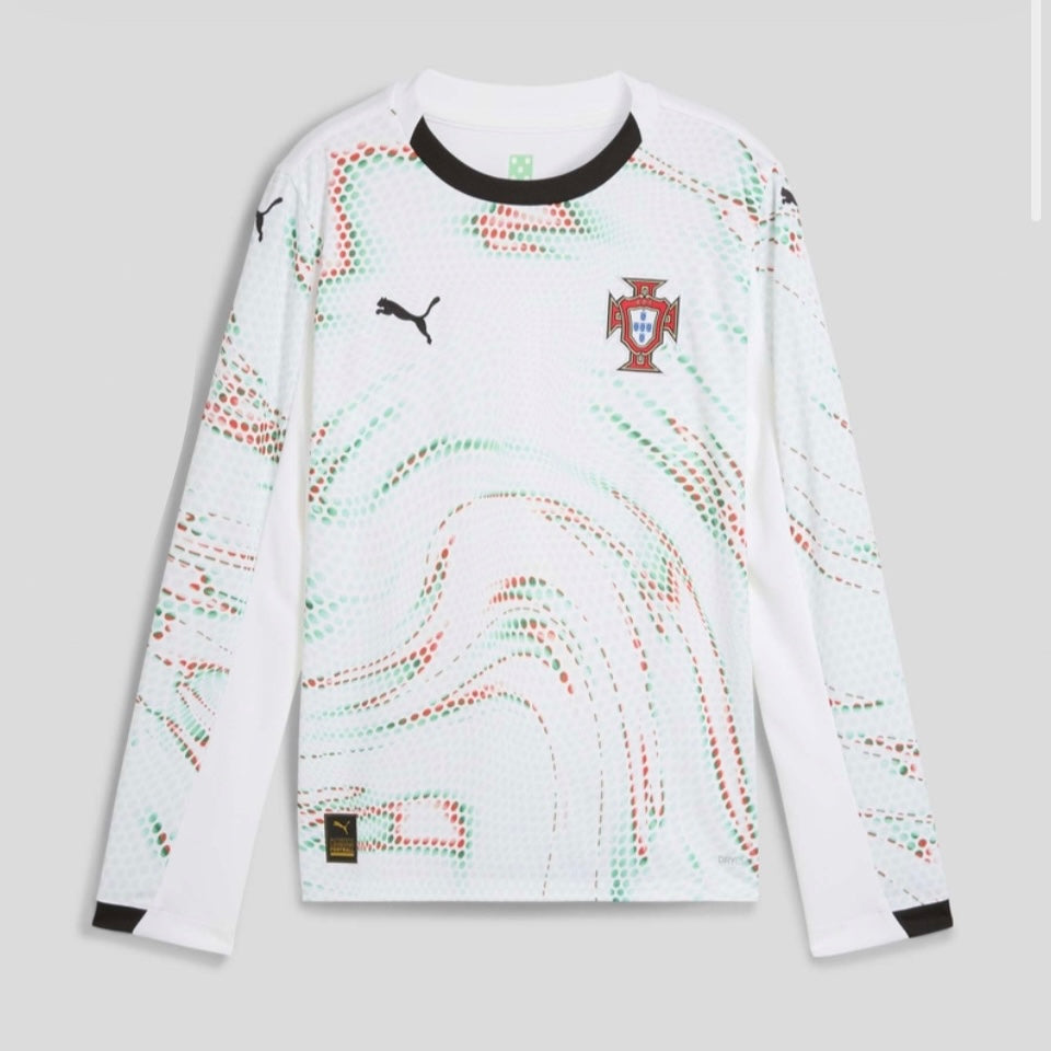 Camisola Seleção Portugal branca alternativa 2025 - MANGA LONGA PUMA