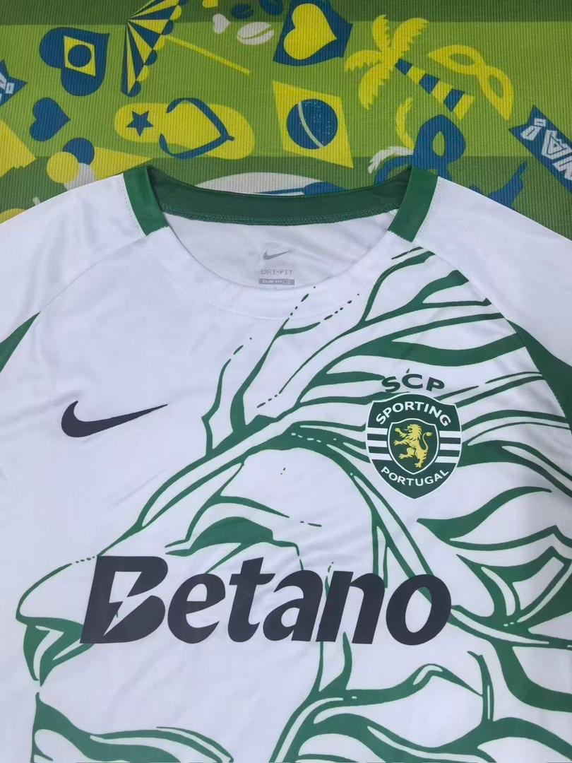 Camisola leão concept branca e verde 2025/26