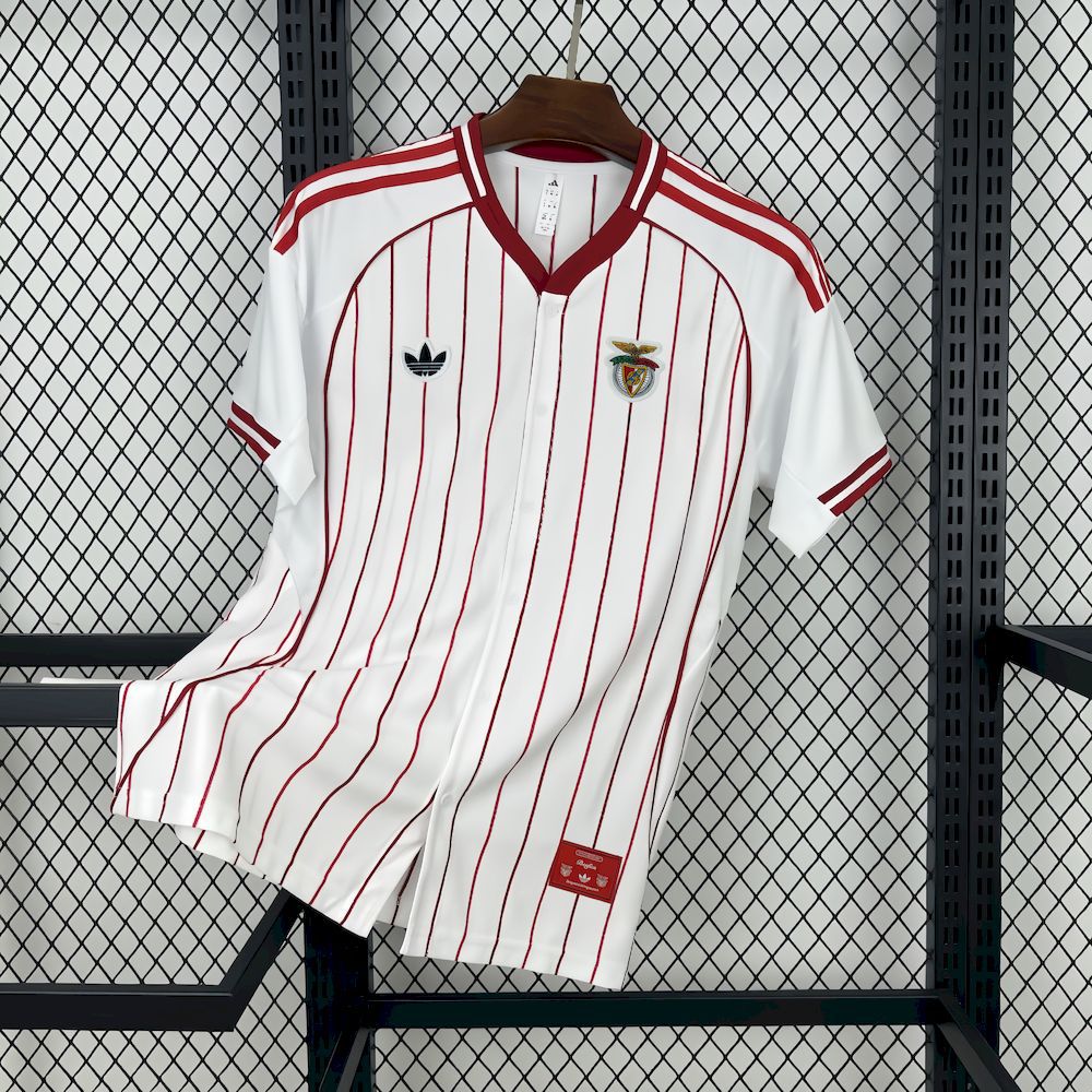 Camisola COM BOTÃO S L B x Originals branca 2025/26 - style baseball