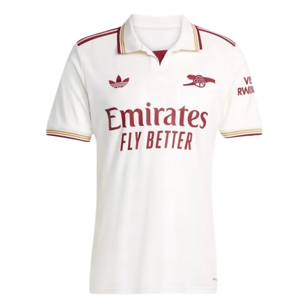 Camisola Arsenal terceiro equipamento branco 2025/26