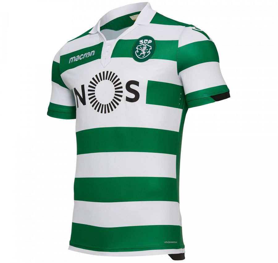 Camisola retro principal 2018/19 verde e branca