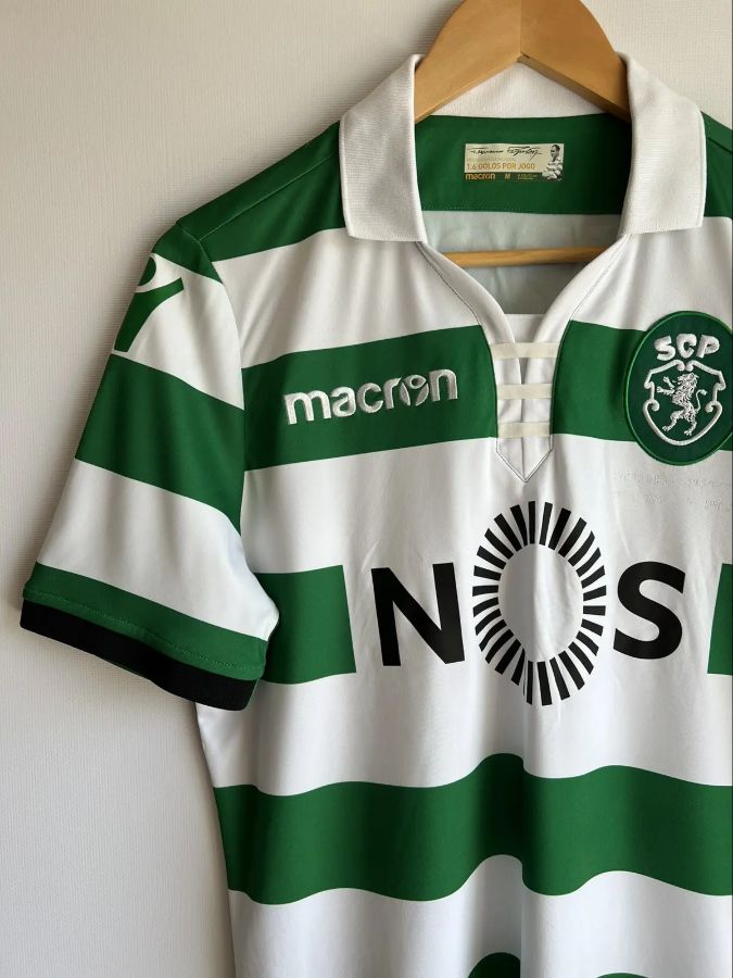 Camisola retro principal 2018/19 verde e branca