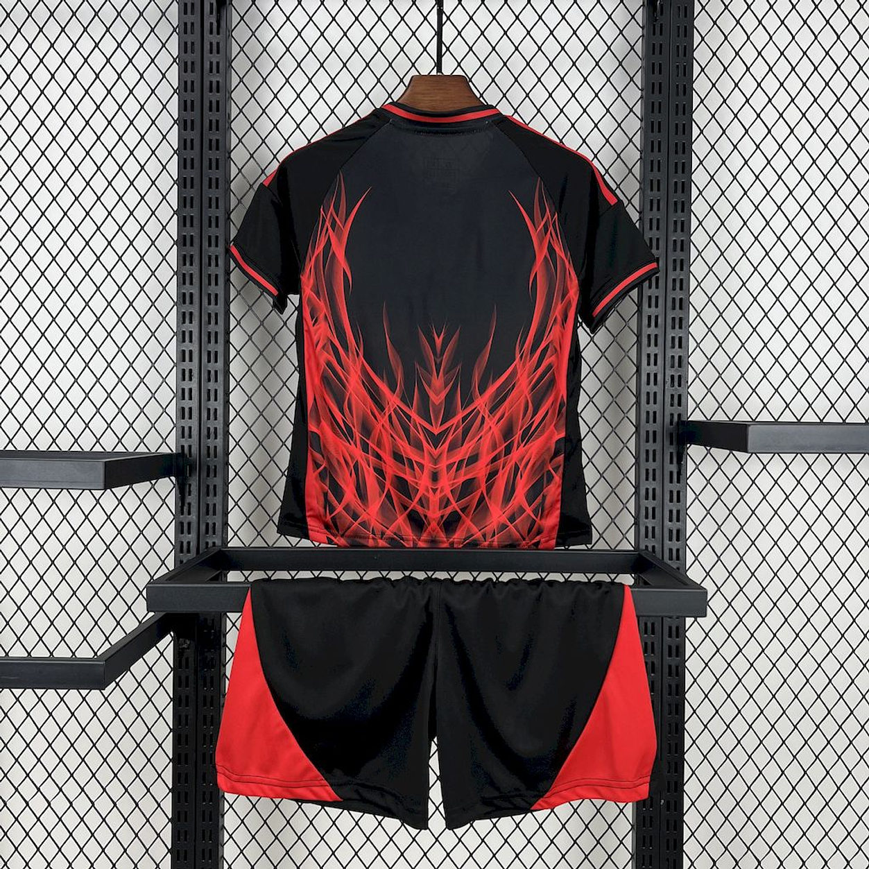 Conjunto infantil concept preta e vermelha 2025/26 - LANÇAMENTO