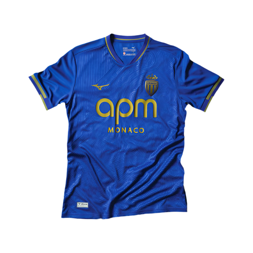Camisola AS Mônaco alternativa azul 2025/26