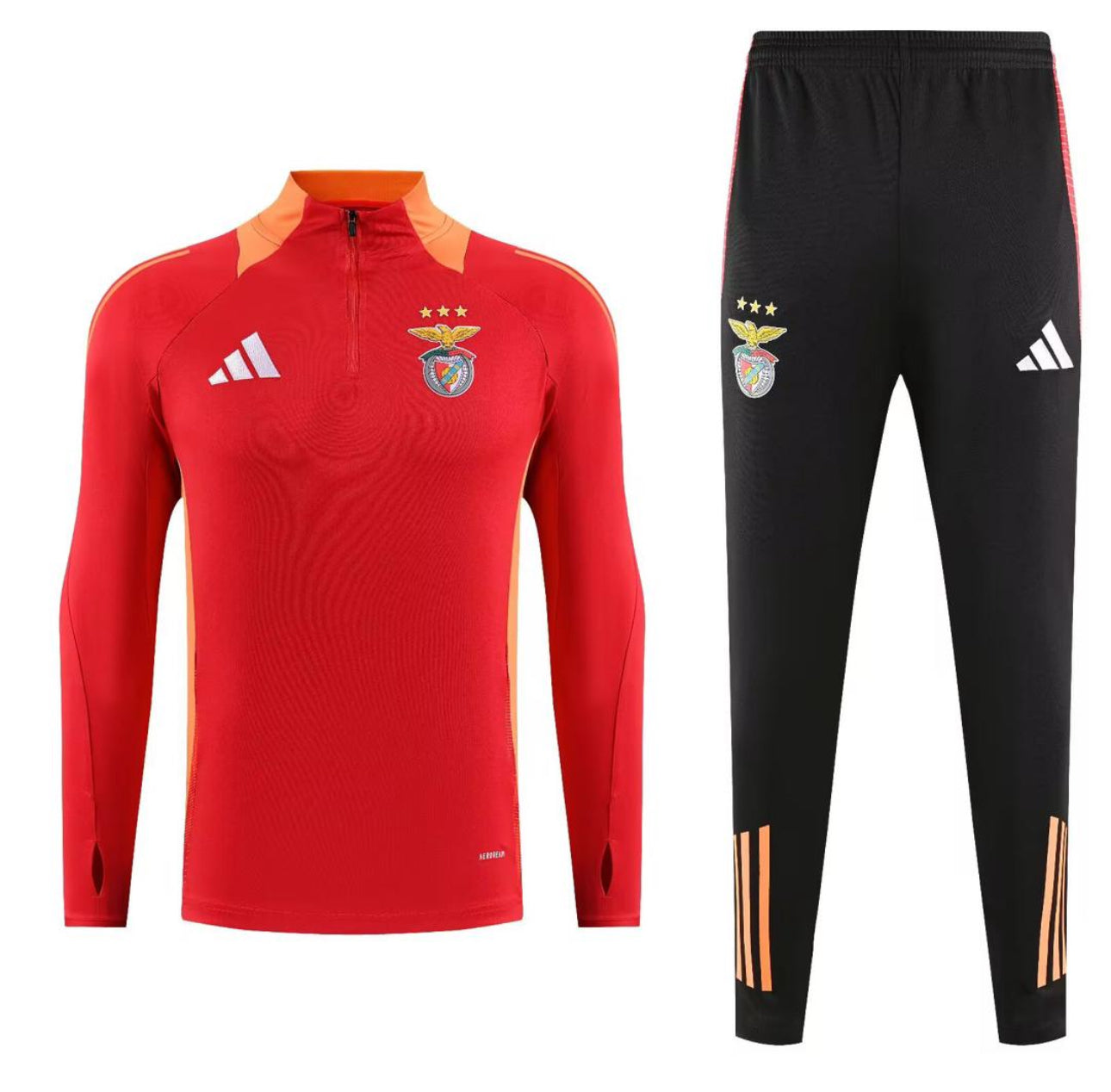 Fato de Treino vermelho e laranja 2025/26 Meio fecho