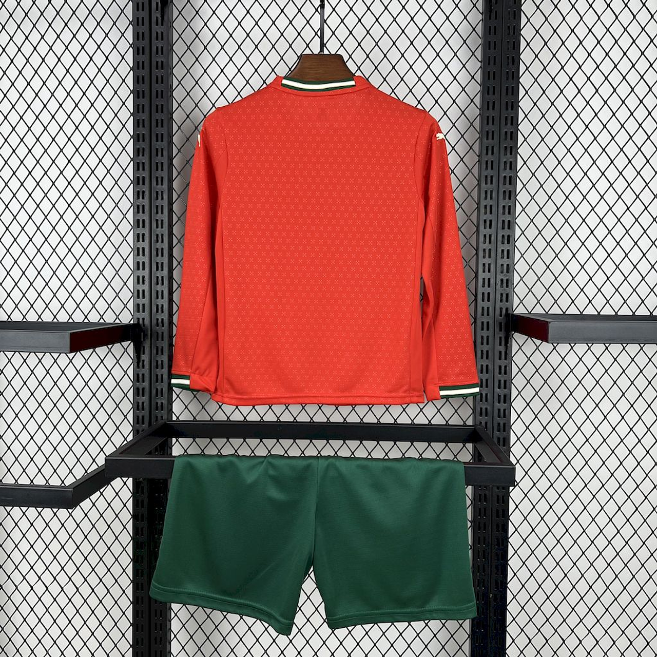 Conjunto infantil MANGA COMPRIDA Seleção Portugal vermelha home 2025 - PUMA