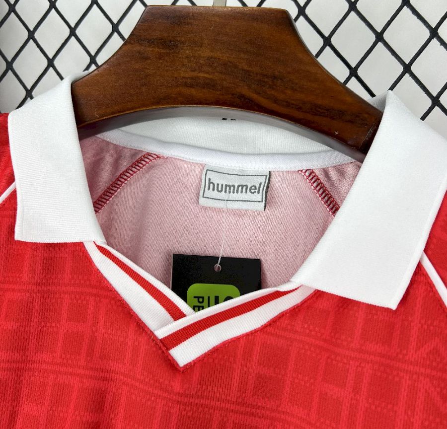 Camisola retro vermelho principal 1990/91