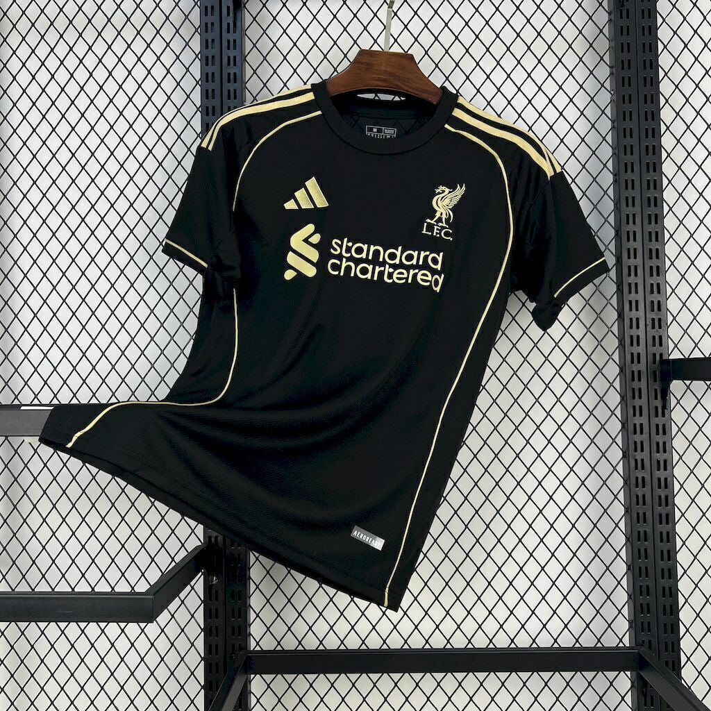 Camisola Liverpool terceiro equipamento preto 2025/26