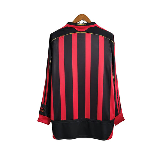 Camisola Milan Principal 06/07 Retro - Manga Comprida