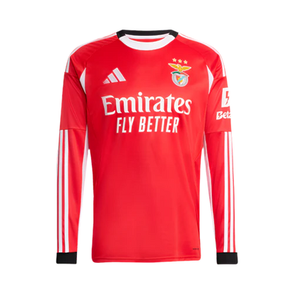 Camisola principal vermelha 2025/26 Manga comprida