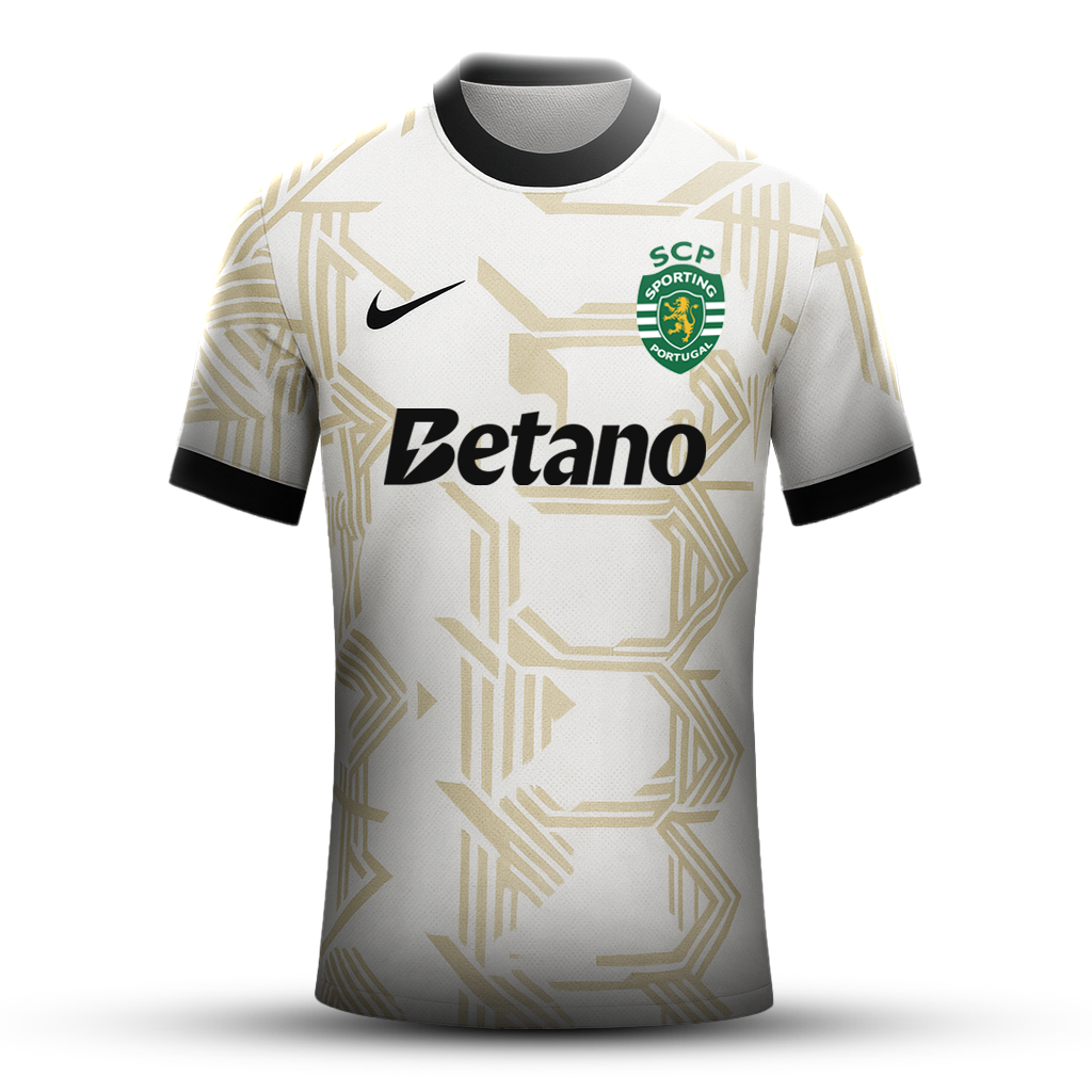 Camisola concept branca/dourada 2025/26