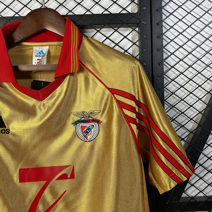 Camisola retro dourada alternativa 98/99