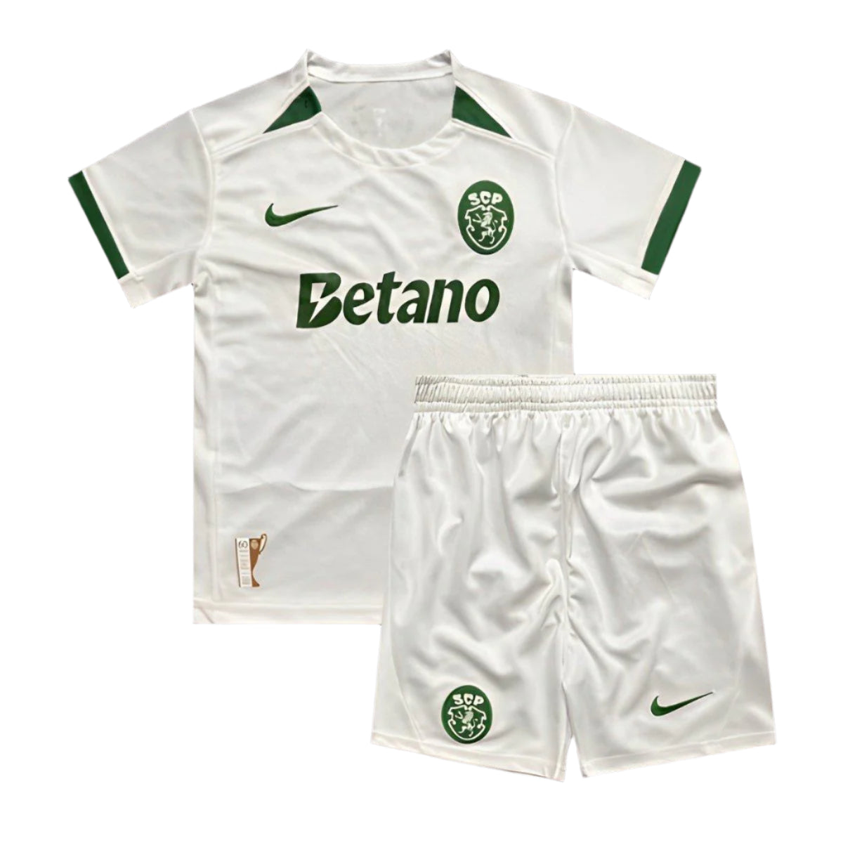 Conjunto infantil COM MEIAS alternativo 2024/25 - BRANCO