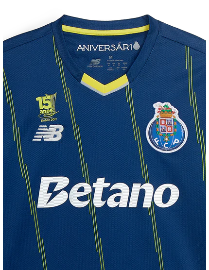 Camisola quarto equipamento 2025/26 azul – COM BADGE CELEBRAÇÃO LIGA EUROPA DUBLIN