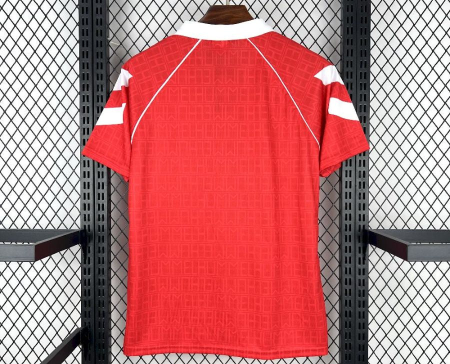 Camisola retro vermelho principal 1990/91