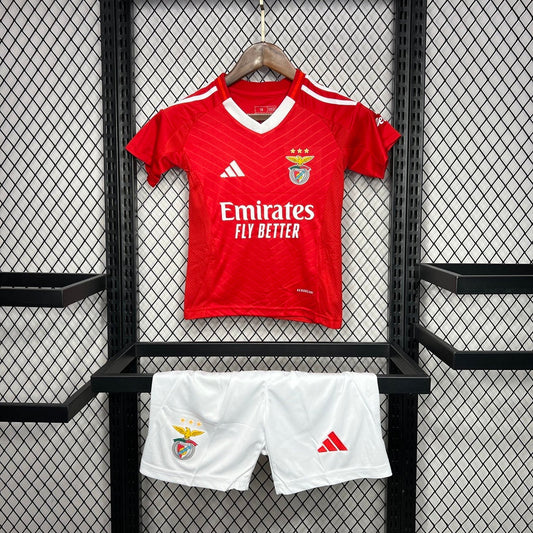 Conjunto infantil principal 2024/25 vermelho