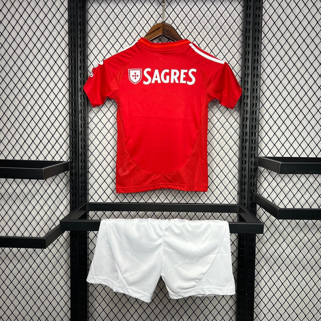 Conjunto infantil principal 2024/25 vermelho