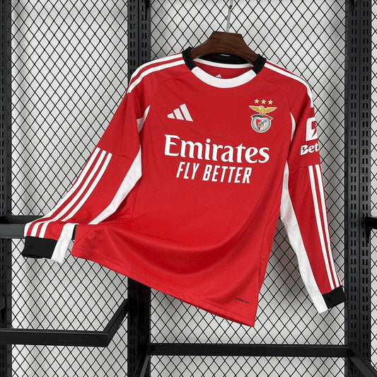 Camisola principal vermelha 2025/26 Manga comprida