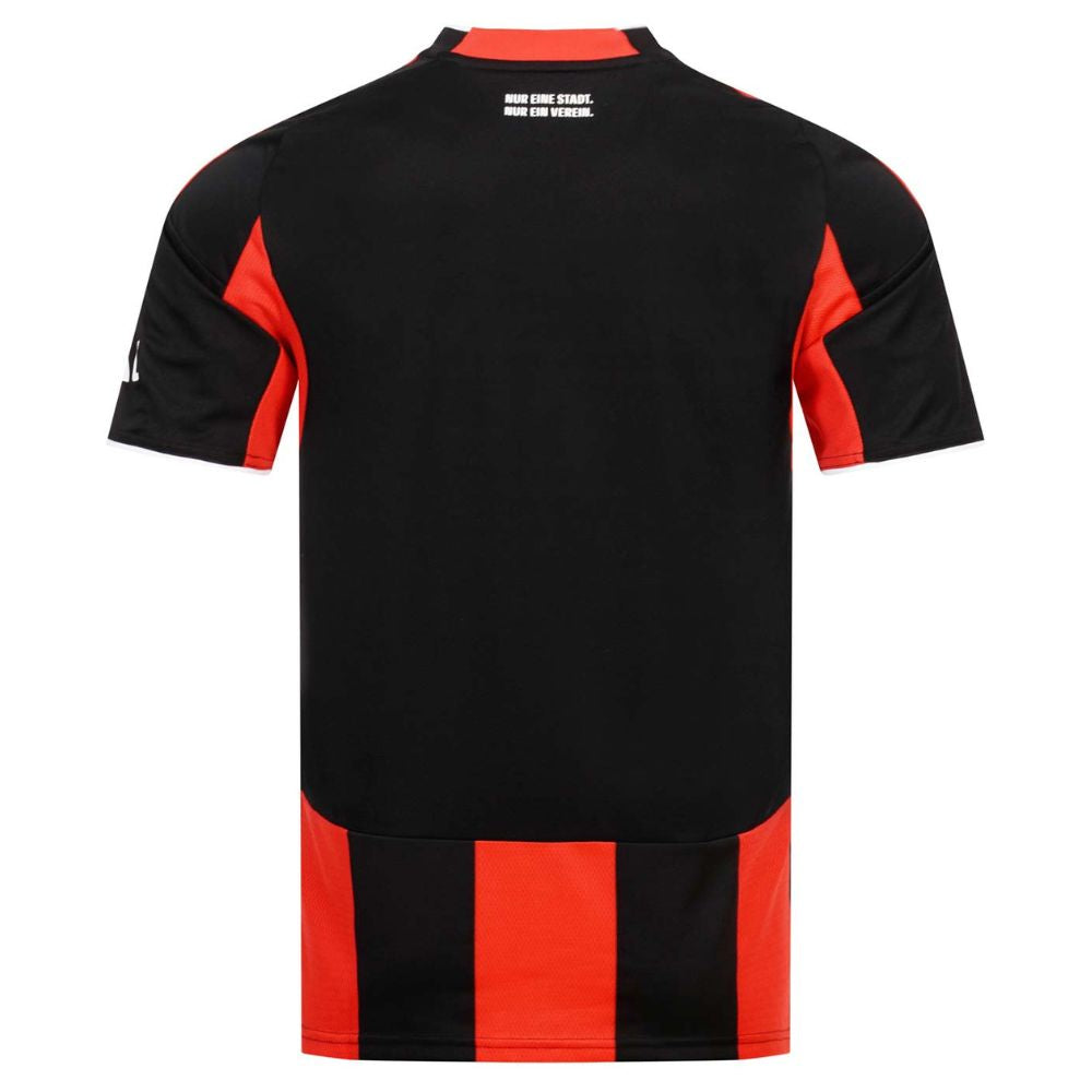 Camisola Frankfurt principal preta e vermelha 2025/26