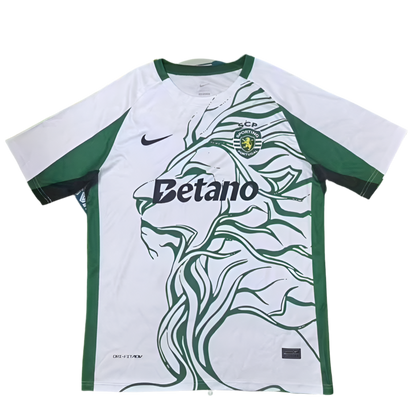 Camisola leão concept branca e verde 2025/26