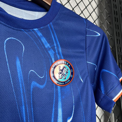 Conjunto infantil Chelsea home azul 2024/25