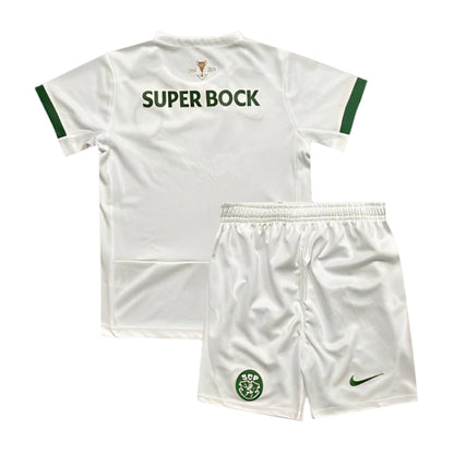 Conjunto infantil COM MEIAS alternativo 2024/25 - BRANCO