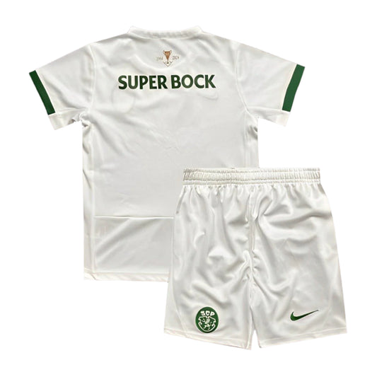 Conjunto infantil COM MEIAS alternativo 2024/25 - BRANCO