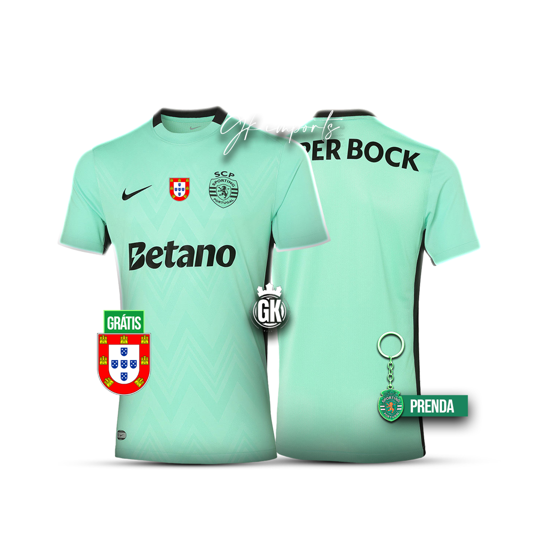 Camisola terceiro equipamento 2025/26 verde - LANÇAMENTO [pré venda: 11 a 22 dias úteis]