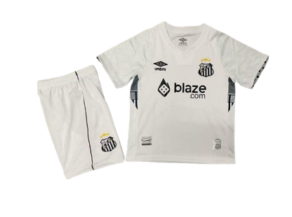 Conjunto Infantil Santos branco 2024/25 Home