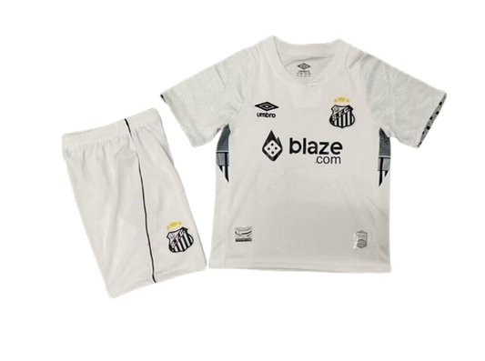 Conjunto Infantil Santos branco 2024/25 Home