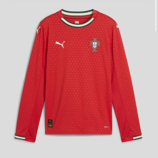 Camisola Seleção Portugal vermelha principal 2025 - MANGA LONGA PUMA