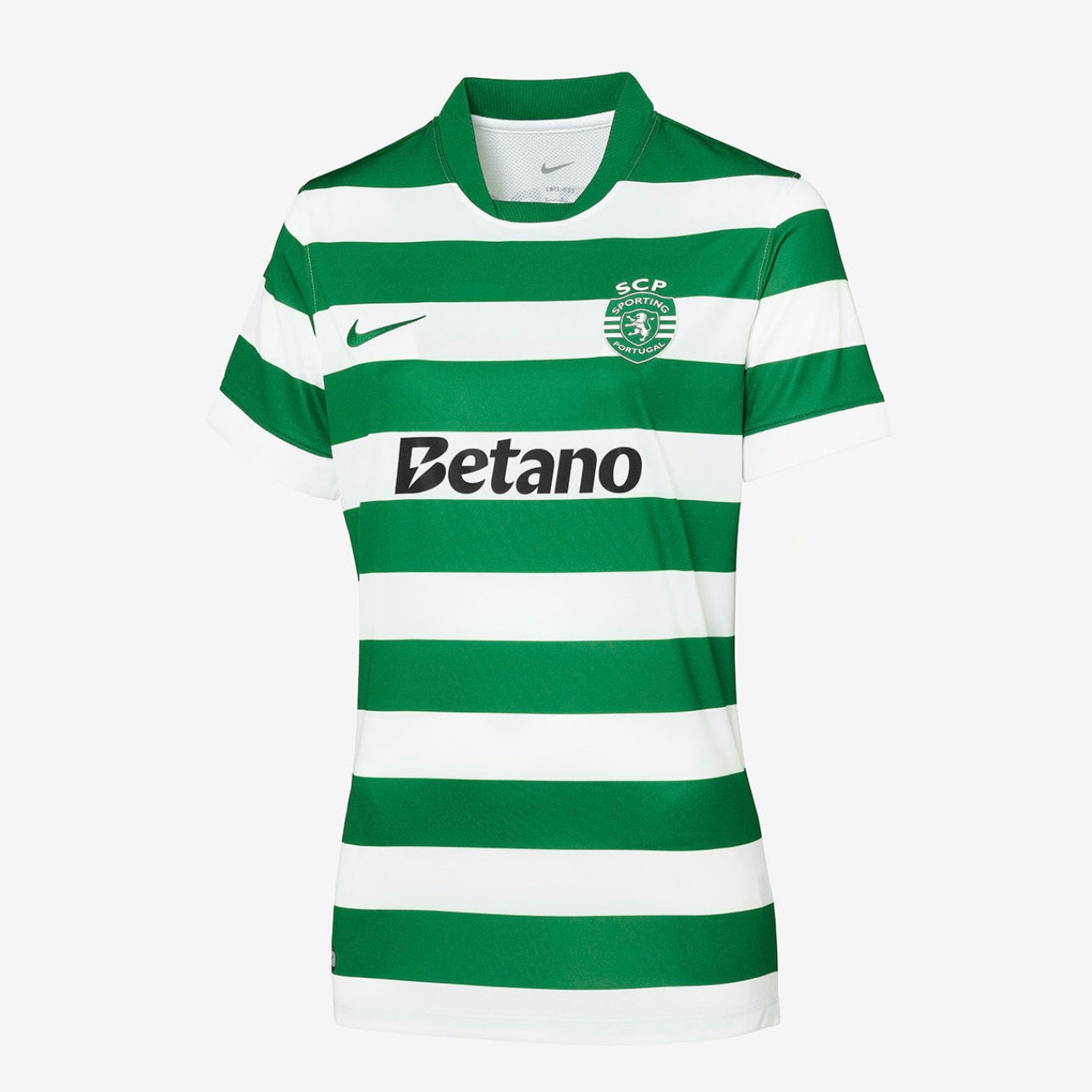 Camisola FEMININA principal 2025/26 verde e branca