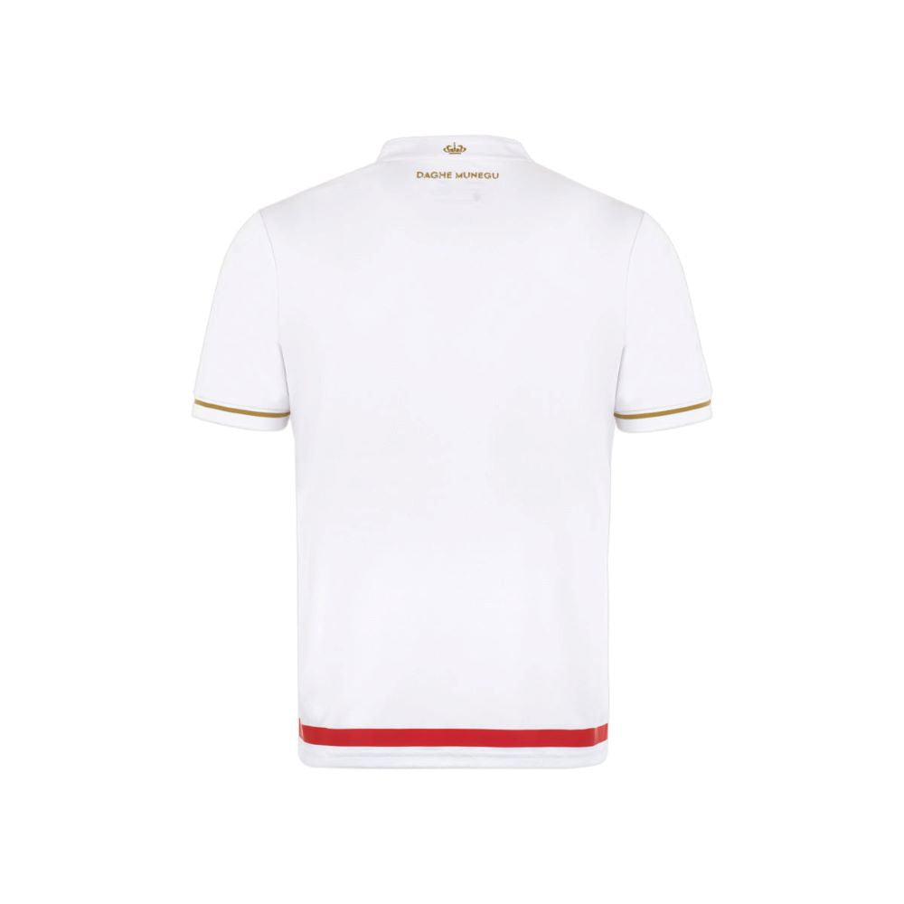 Camisola AS Mônaco principal vermelha e branca 2025/26