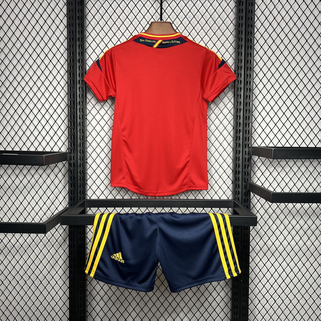 Conjunto Infantil Retrô Espanha Home 2012
